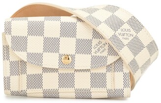 Louis Vuitton Damier Azur Pattern Waist Belt