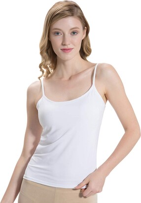 JUST BEHAVIOR Low Back Bra Comfort V Neck Cami Crop Low Back Workout Tops  for Women - ShopStyle