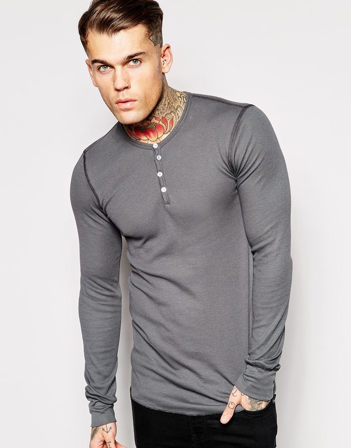 american apparel long sleeve henley