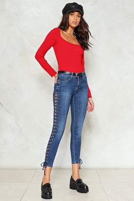 Nasty Gal Thrown For a Scoop Ribbed Bodysuit