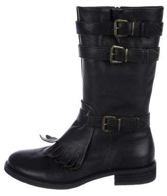 Cordani Leather Mid-Calf Boots