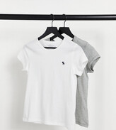 Thumbnail for your product : Abercrombie & Fitch 2-pack short-sleeved icon crew tee in multi