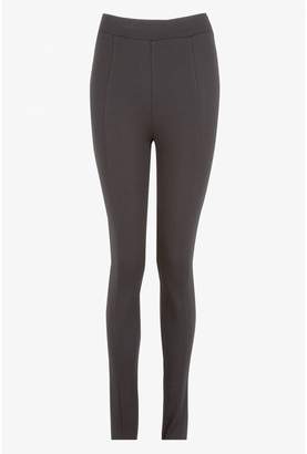 Select Fashion Womens Black Stirrup Ponte Legging - size 8