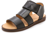 Thumbnail for your product : Maison Martin Margiela 7812 MM6 Leather Flat Sandals
