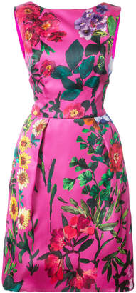 Monique Lhuillier floral structured dress
