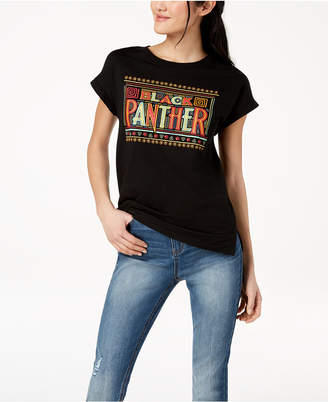 Hybrid Juniors' Black Panther Graphic-Print T-Shirt