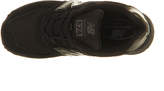 Thumbnail for your product : New Balance 574 Lace 10-2 Black Black St