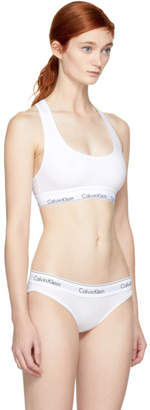 Calvin Klein Underwear White Modern Cotton Bralette