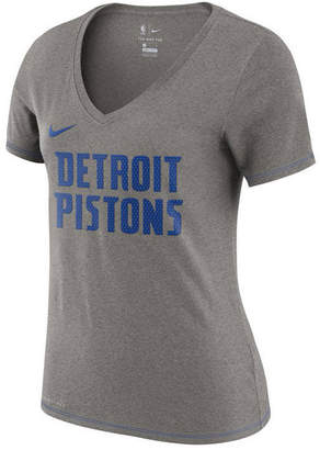 Nike Women Detroit Pistons Dri-Fit V-neck T-Shirt