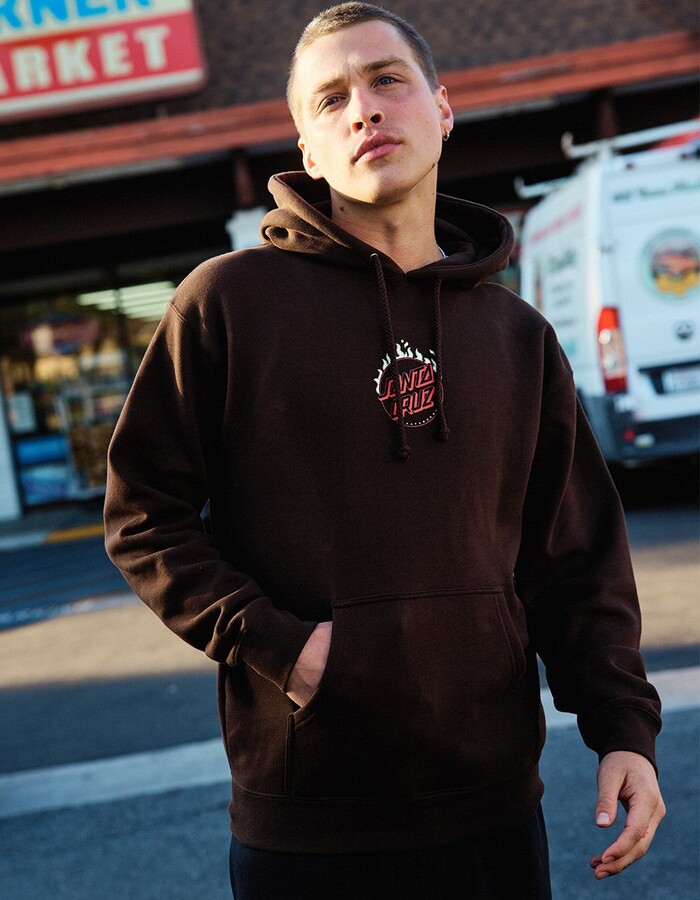 Santa Cruz Burnt Opus Mens Oversized Hoodie