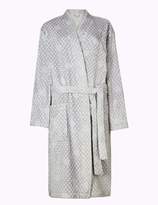Thumbnail for your product : Marks and Spencer Supersoft Spotted Long Sleeve Dressing Gown