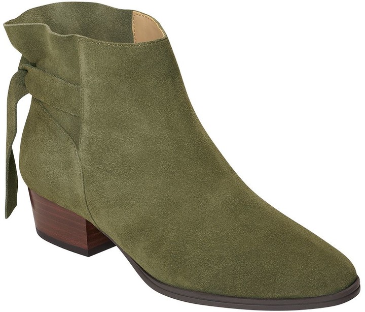 green suede boots womens