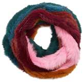 Thumbnail for your product : Jocelyn Striped Genuine Rabbit Fur Infinity Scarf