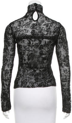 John Galliano Lace Embroidered Top