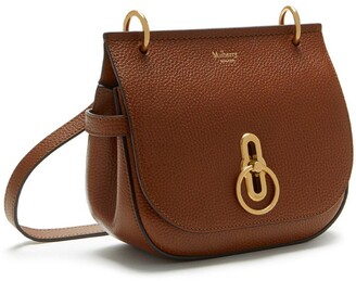 Mulberry Small Amberley Satchel Oak Natural Grain Leather