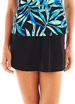 Thumbnail for your product : JCPenney Azul by Maxine of Hollywood Bandeau Faux Skirtini 1-Piece Swimdress