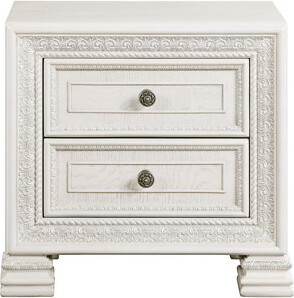 One Allium Way Classic Luxury Nightstand Of 2 Drawers Modern Night Stand