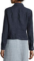 Thumbnail for your product : Eileen Fisher Organic Linen Jean Jacket, Denim, Petite
