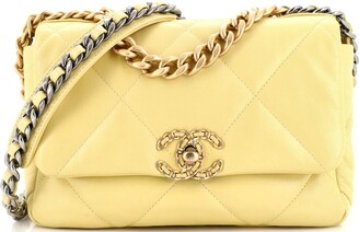 Pre-owned Chanel Yellow Handbags