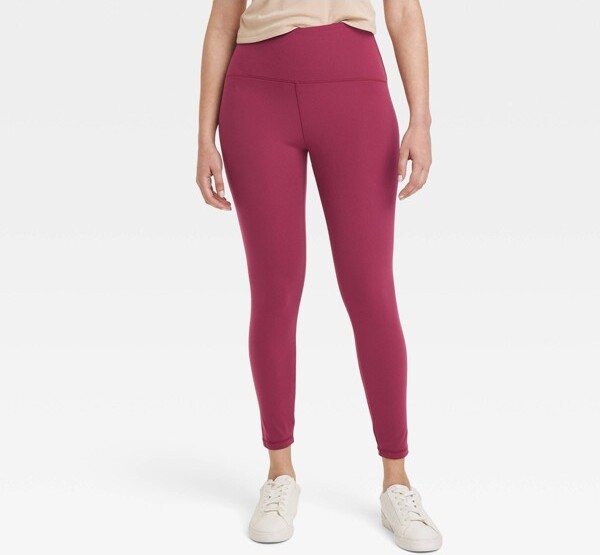 Women's High-rise Textured Seamless 7/8 Leggings - Joylab™ Berry Purple Xxs  : Target