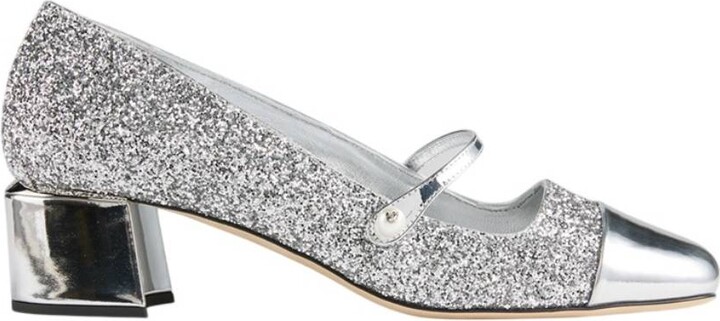 Jimmy Choo Elisa 45 Glitter Pumps Brand Size 36 ( US Size 6 )