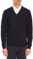 Thumbnail for your product : Hackett Navy merino wool v-neck jumper