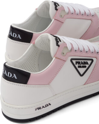 Prada America's Cup Mesh and Leather Trainers | Trending shoes, White  trainers, Womens sneakers