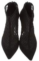 Thumbnail for your product : Jean-Michel Cazabat Pointed-Toe Suede Booties