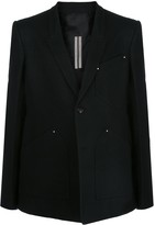 Thumbnail for your product : Rick Owens Paneled One-Button Blazer