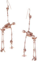 Anglomania Skeleton Earrings in Rose  