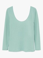 Thumbnail for your product : MANGO Ribbed Long Sleeve Top