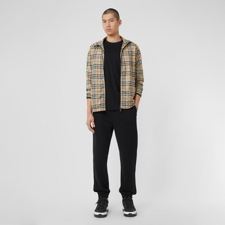 vintage check technical twill track top