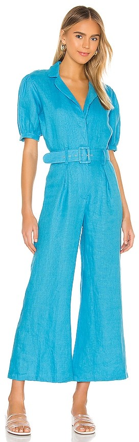 faithfull the brand blue jumpsuit
