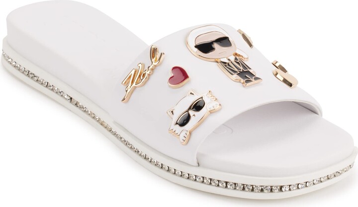 Karl Lagerfeld Paris Women's White Sandals | ShopStyle