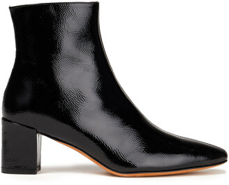 Vince Lanica Crinkled Patent-leather Ankle Boots