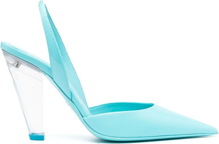 Clear Blue Heels | ShopStyle