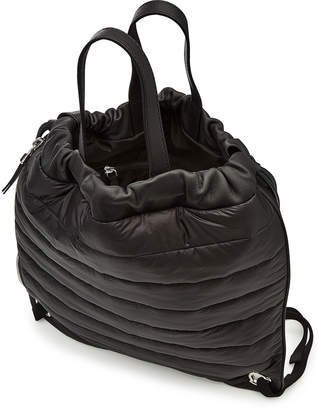 Moncler New Kinly Drawstring Backpack with Leather