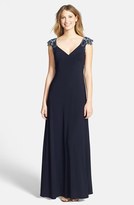 Thumbnail for your product : Xscape Evenings Embellished Shoulder Gown