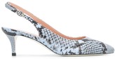 Thumbnail for your product : Pollini Snakeskin Print Low Heel Pumps