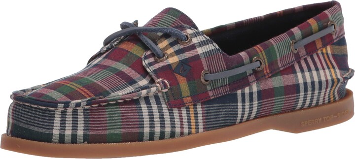plaid sperry sneakers