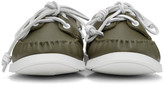 Thumbnail for your product : Loewe Khaki Calfskin Boat Shoes