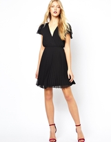 Thumbnail for your product : ASOS Pleated Frill Skater Dress