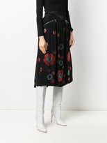 Thumbnail for your product : Rabanne Crystal Floral Print Skirt