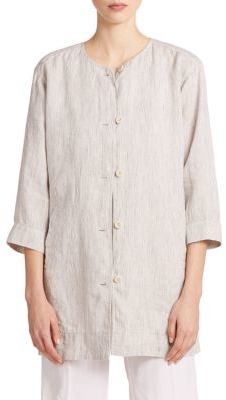 Eileen Fisher Slub Linen Shirt