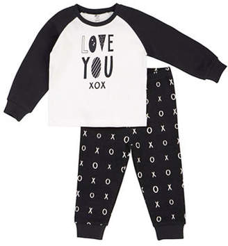 Petit Lem Two-Piece Love You XOXO Pyjama Set