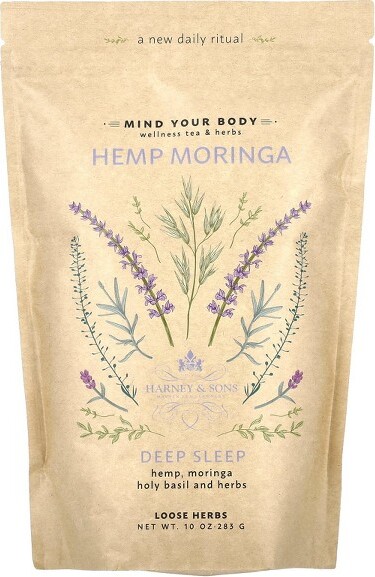 Harney & Sons Hemp Moringa Loose Herbs, Deep Sleep, Caffeine Free, 10 oz (283 g)