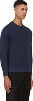 Thumbnail for your product : Calvin Klein Collection Blue Prism-Patterned Sweater