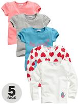 Thumbnail for your product : Ladybird Girls Short and Long Sleeved T-shirts (5 Pack)