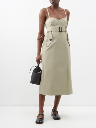 【Sacai】　Cotton Gabardine Dress ベージュ Sacai】Cotton Gabardine Dress ベージュ