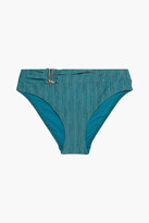 Thumbnail for your product : Jets Radiance Embellished Crochet-knit Mid-rise Bikini Briefs